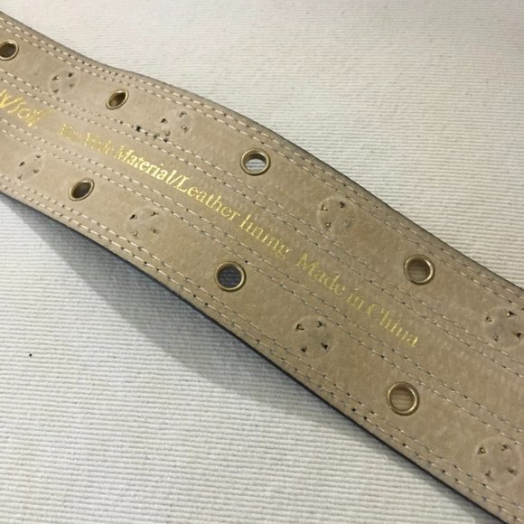 Betsy Johnson Black Patent Rhinestone Belt - Picture 6 of 7